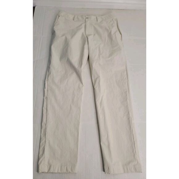 Lululemon Pants Men’s 34 ABC Classic Fit Trouser Cream 31" Inseam M5AX5S - Picture 2 of 9